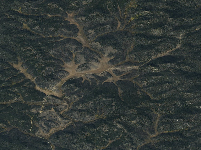 Aerial image of USFS dispersed camp — MT #815