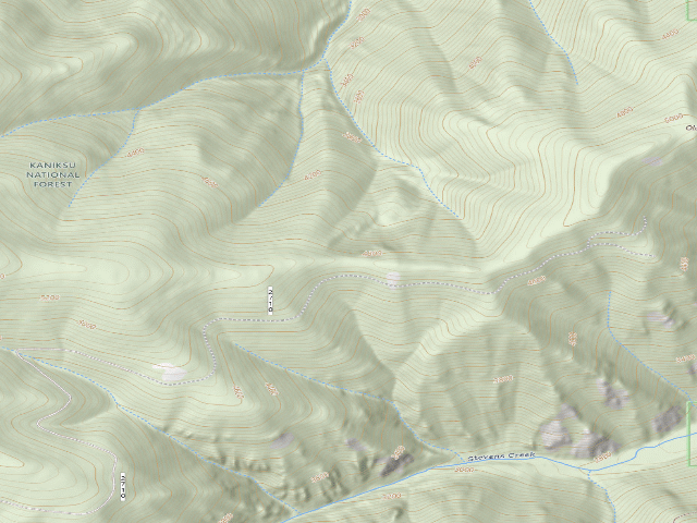 USGS topographic map of USFS dispersed camp — MT #816