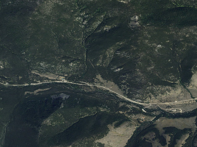 Aerial image of USFS dispersed camp — MT #819