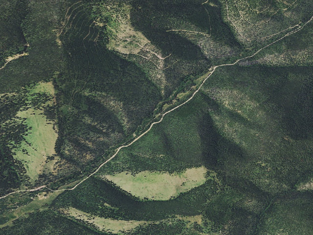 Aerial image of USFS dispersed camp — MT #820