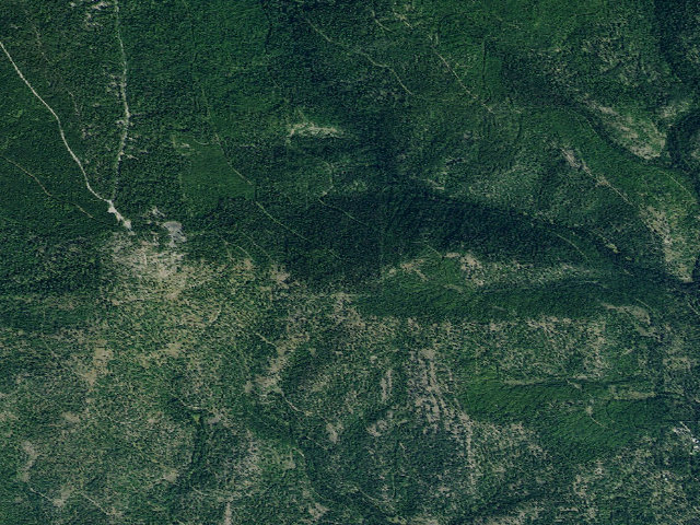 Aerial image of USFS dispersed camp — MT #823