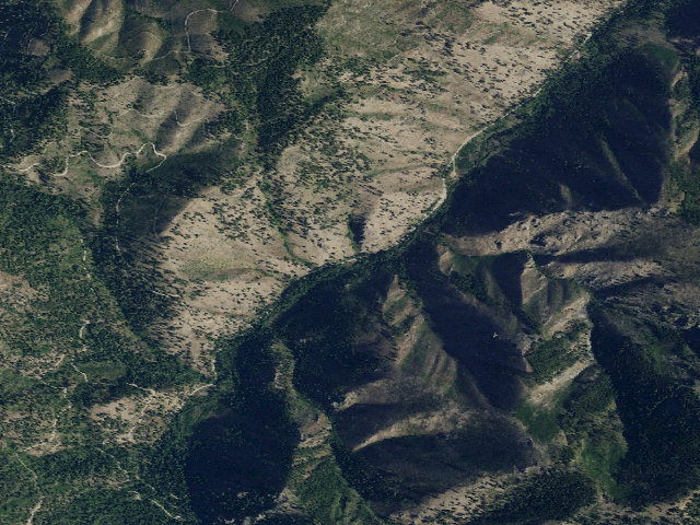 Aerial image of USFS dispersed camp — MT #824