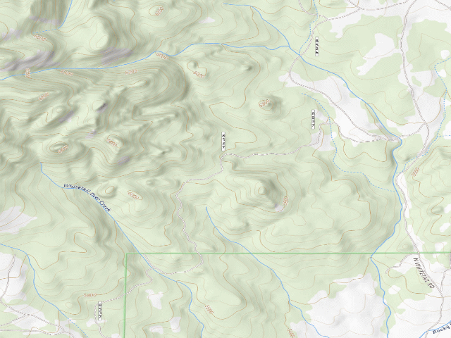 USGS topographic map of USFS dispersed camp — MT #825