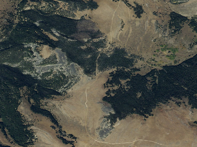 Aerial image of USFS dispersed camp — MT #829