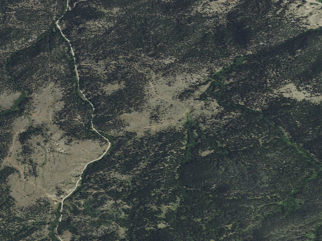 Aerial image of USFS dispersed camp — MT #830