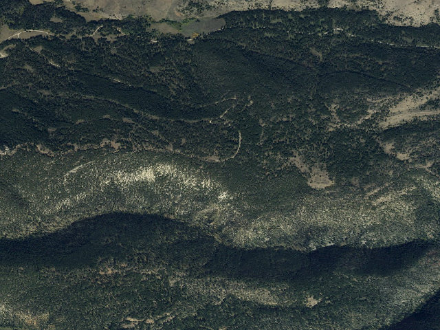 Aerial image of USFS dispersed camp — MT #831