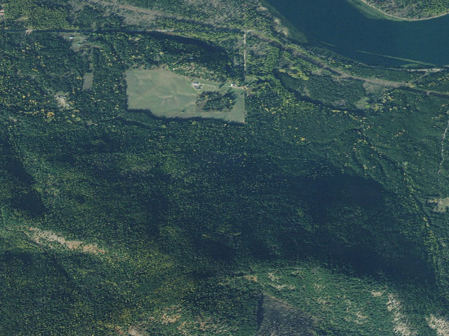 Aerial image of USFS dispersed camp — MT #832