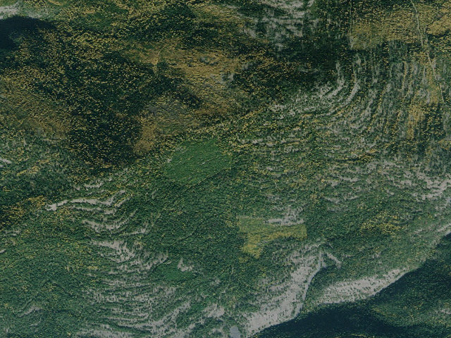 Aerial image of USFS dispersed camp — MT #834