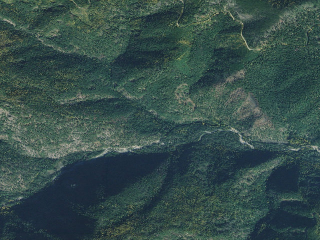 Aerial image of USFS dispersed camp — MT #838