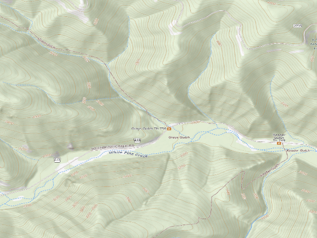 USGS topographic map of USFS dispersed camp — MT #838