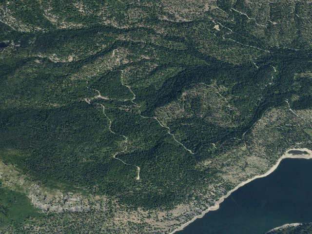Aerial image of USFS dispersed camp — MT #843