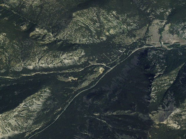 Aerial image of USFS dispersed camp — MT #844