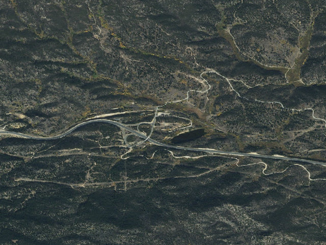 Aerial image of USFS dispersed camp — MT #845