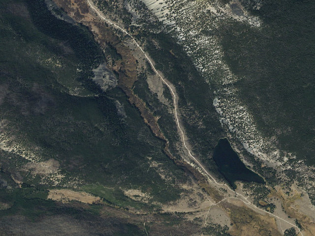 Aerial image of USFS dispersed camp — MT #850