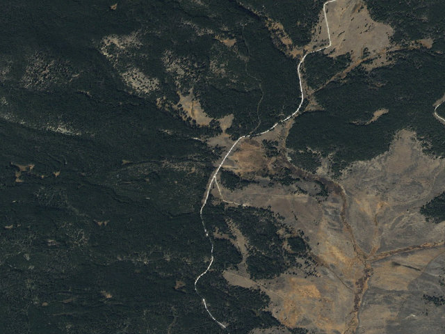Aerial image of USFS dispersed camp — MT #852