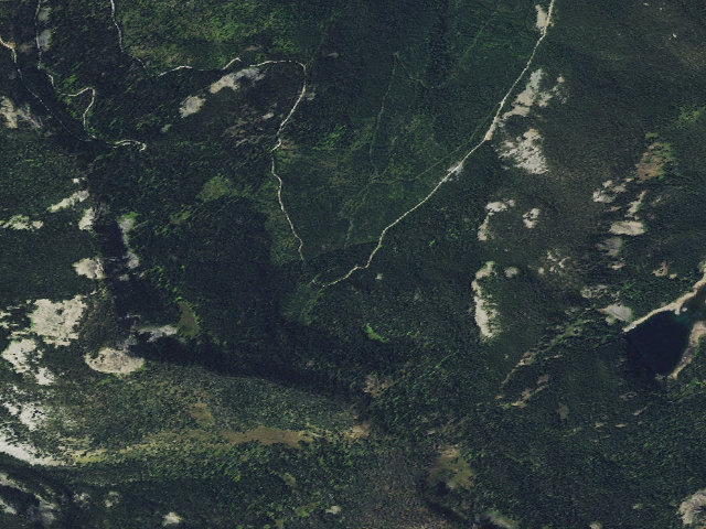 Aerial image of USFS dispersed camp — MT #853