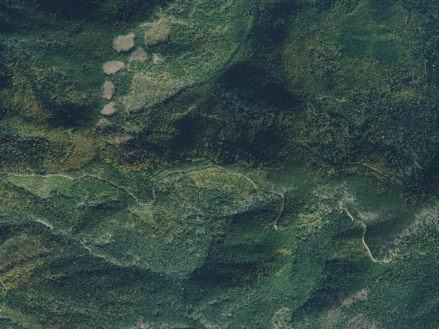 Aerial image of USFS dispersed camp — MT #854