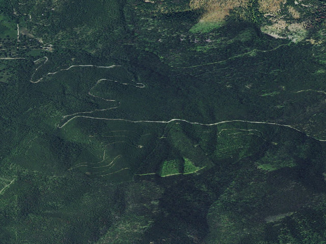 Aerial image of USFS dispersed camp — MT #855
