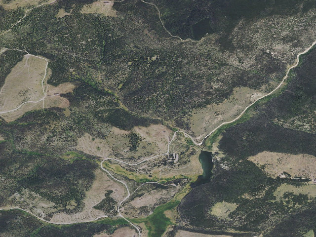 Aerial image of USFS dispersed camp — MT #859