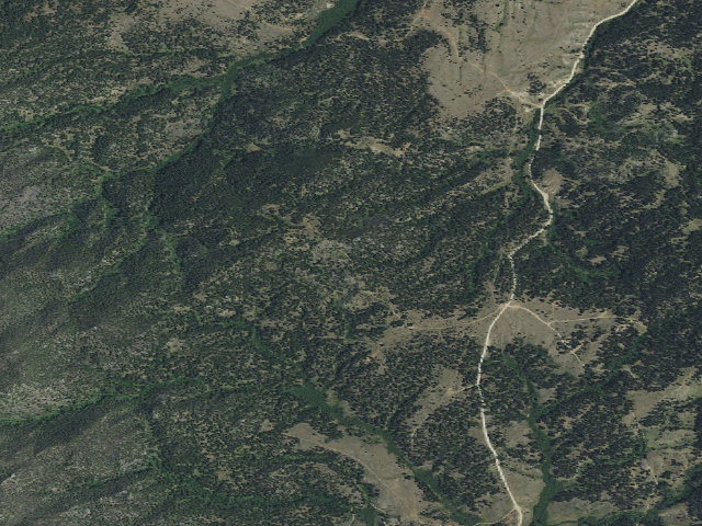 Aerial image of USFS dispersed camp — MT #860