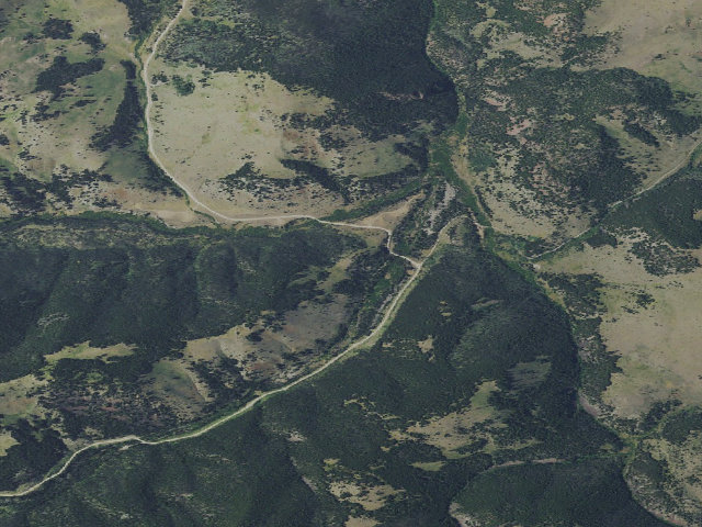 Aerial image of USFS dispersed camp — MT #861