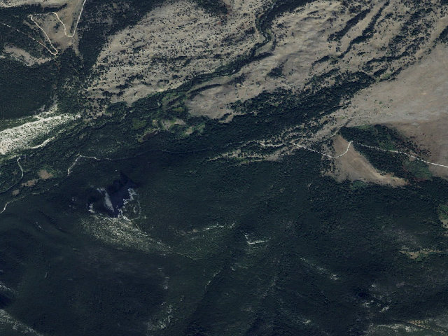 Aerial image of USFS dispersed camp — MT #862
