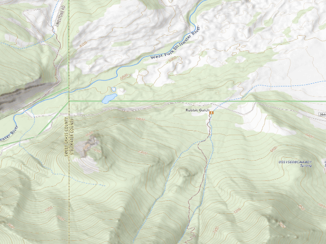 USGS topographic map of USFS dispersed camp — MT #862