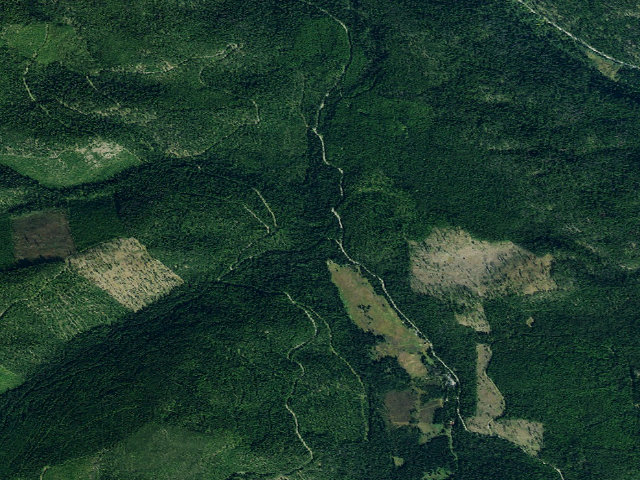 Aerial image of USFS dispersed camp — MT #863