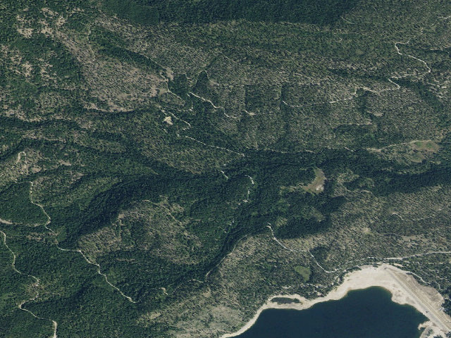 Aerial image of USFS dispersed camp — MT #864