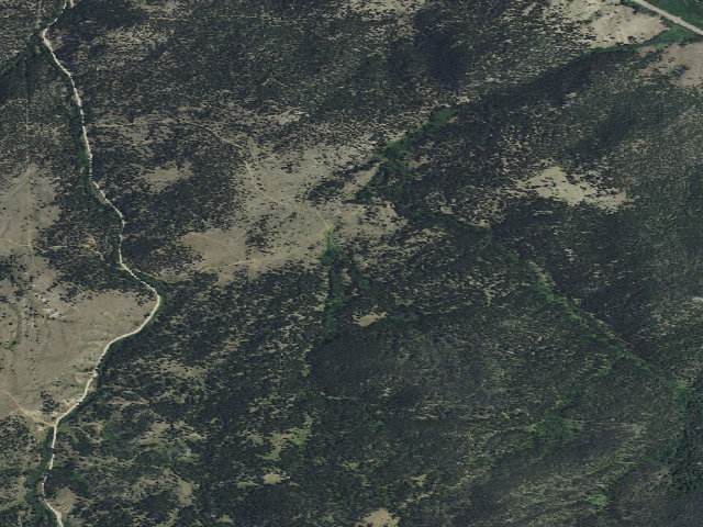 Aerial image of USFS dispersed camp — MT #865