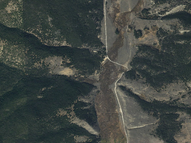 Aerial image of USFS dispersed camp — MT #867