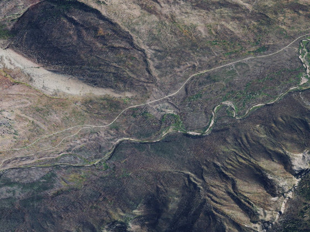 Aerial image of USFS dispersed camp — MT #868