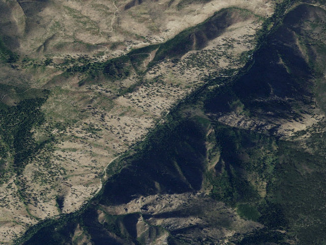 Aerial image of USFS dispersed camp — MT #869