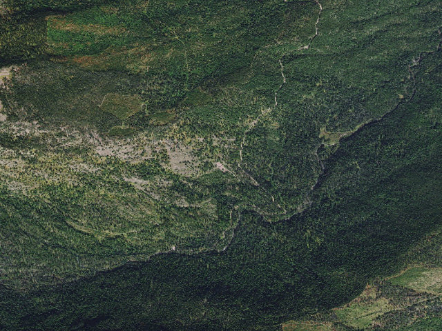 Aerial image of USFS dispersed camp — MT #871