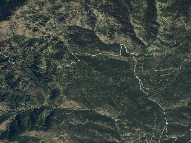 Aerial image of USFS dispersed camp — MT #872