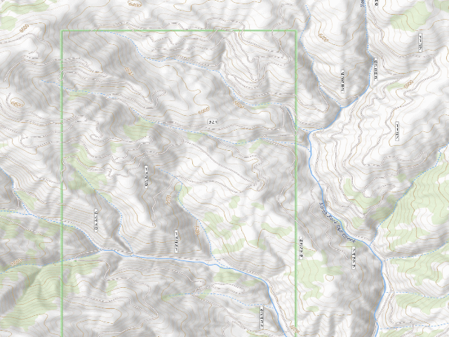 USGS topographic map of USFS dispersed camp — MT #872