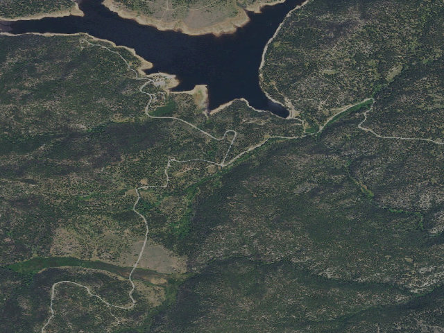 Aerial image of USFS dispersed camp — MT #874