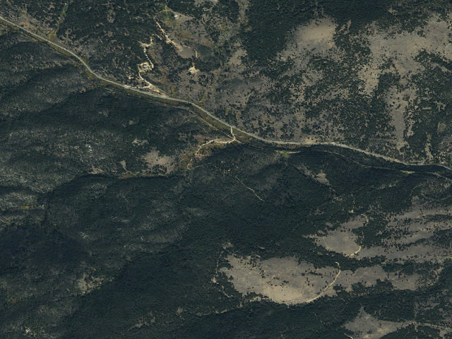 Aerial image of USFS dispersed camp — MT #89