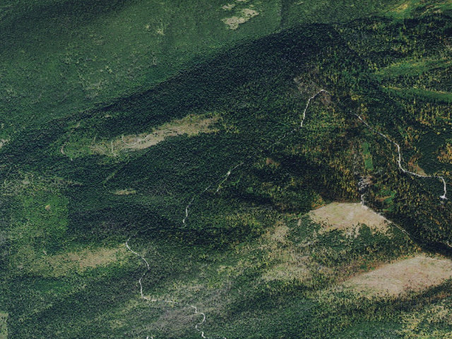Aerial image of USFS dispersed camp — MT #9