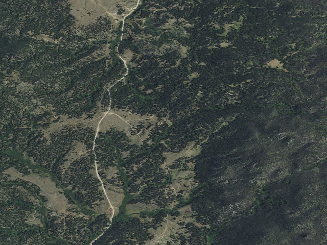 Aerial image of USFS dispersed camp — MT #92