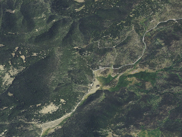 Aerial image of USFS dispersed camp — MT #93