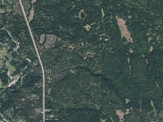 Aerial image of USFS dispersed camp — MT #94