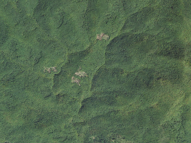 Aerial image of USFS dispersed camp — NC #3