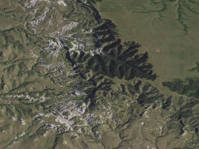 Aerial image of USFS dispersed camp — SD #11