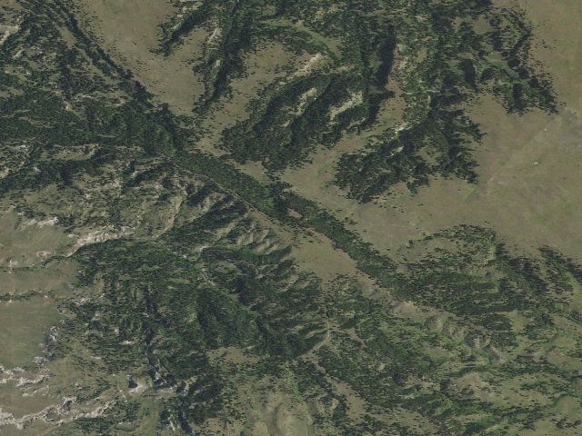 Aerial image of USFS dispersed camp — SD #12