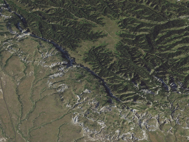 Aerial image of USFS dispersed camp — SD #13