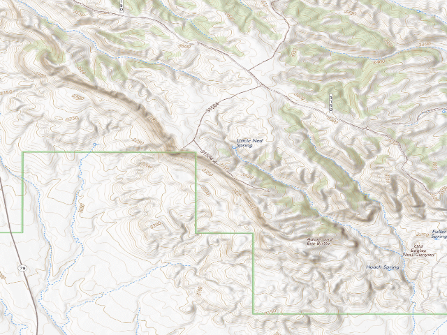 USGS topographic map of USFS dispersed camp — SD #13