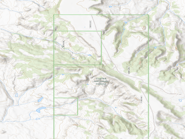 USGS topographic map of USFS dispersed camp — SD #3