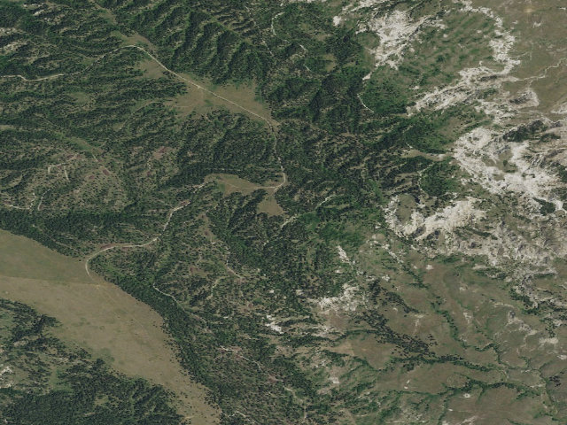 Aerial image of USFS dispersed camp — SD #5
