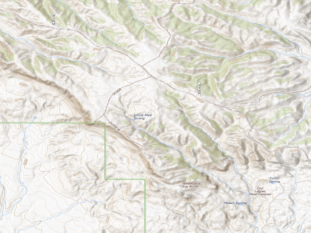 USGS topographic map of USFS dispersed camp — SD